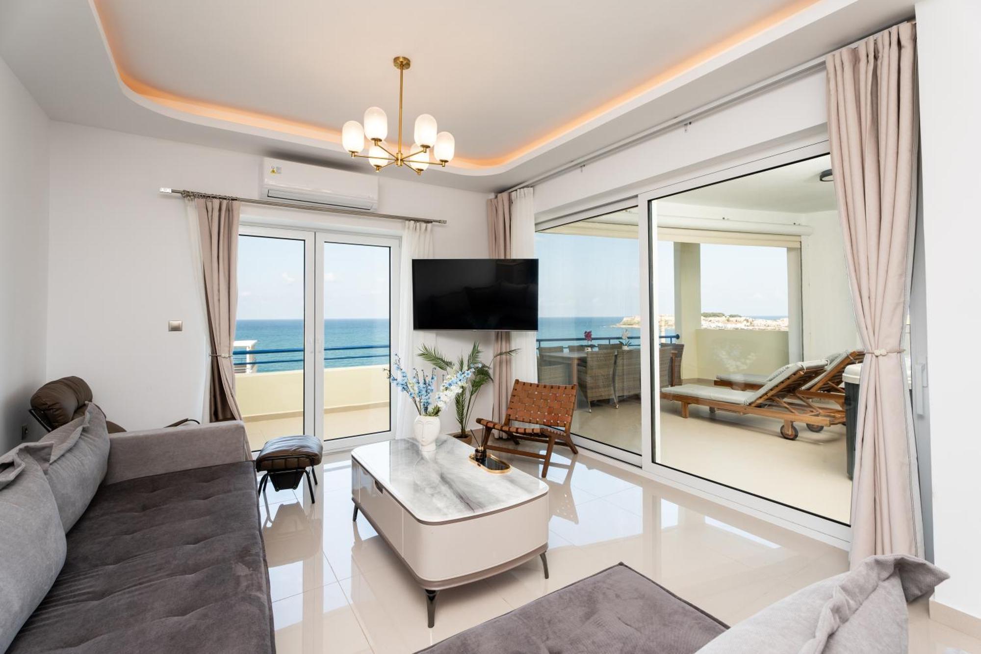 Secret View Apartment, With Private Jacuzzi Rethymno  Exterior photo